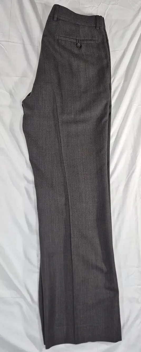 Banana Republic Wool Blend Dress Pants 33x32 Charcoal Gray Textured Trousers